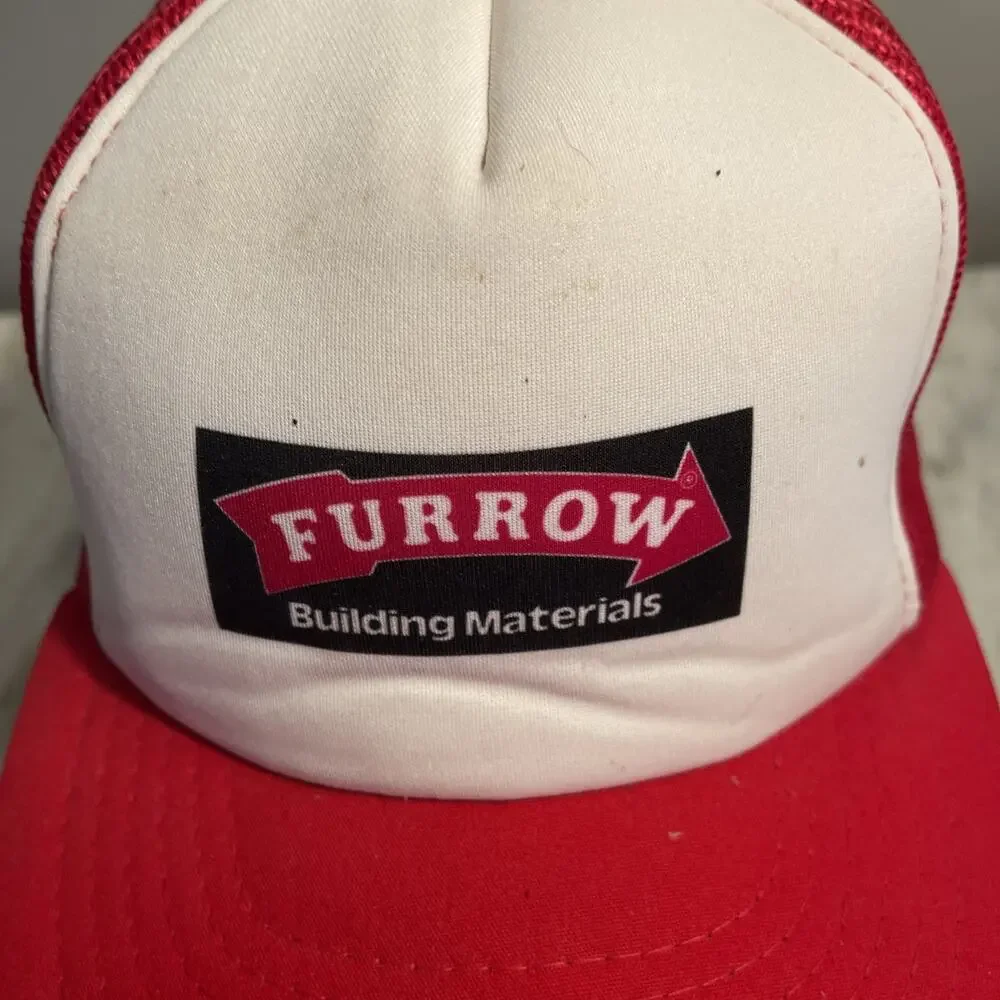 Furrow Building Materials Vintage 1980s Adjustable Cap Hat